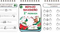 Cuadernos de Navidad con actividades para repasar durante las vacaciones de Navidad los contenidos vistos durante el primer trimestre en los diferentes cursos del SEGUNDO CURSO de Educación Primaria.