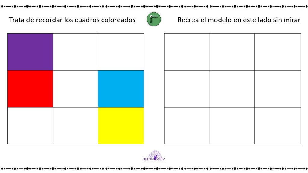 AMPLITUD VISOESPACIAL ADULTOS Amplitud Visoespacial. Hoy os traemos unas actividades para trabajar la orientación visoespacial, elaborado por niveles de dificultad. Esperemos que os sirva!