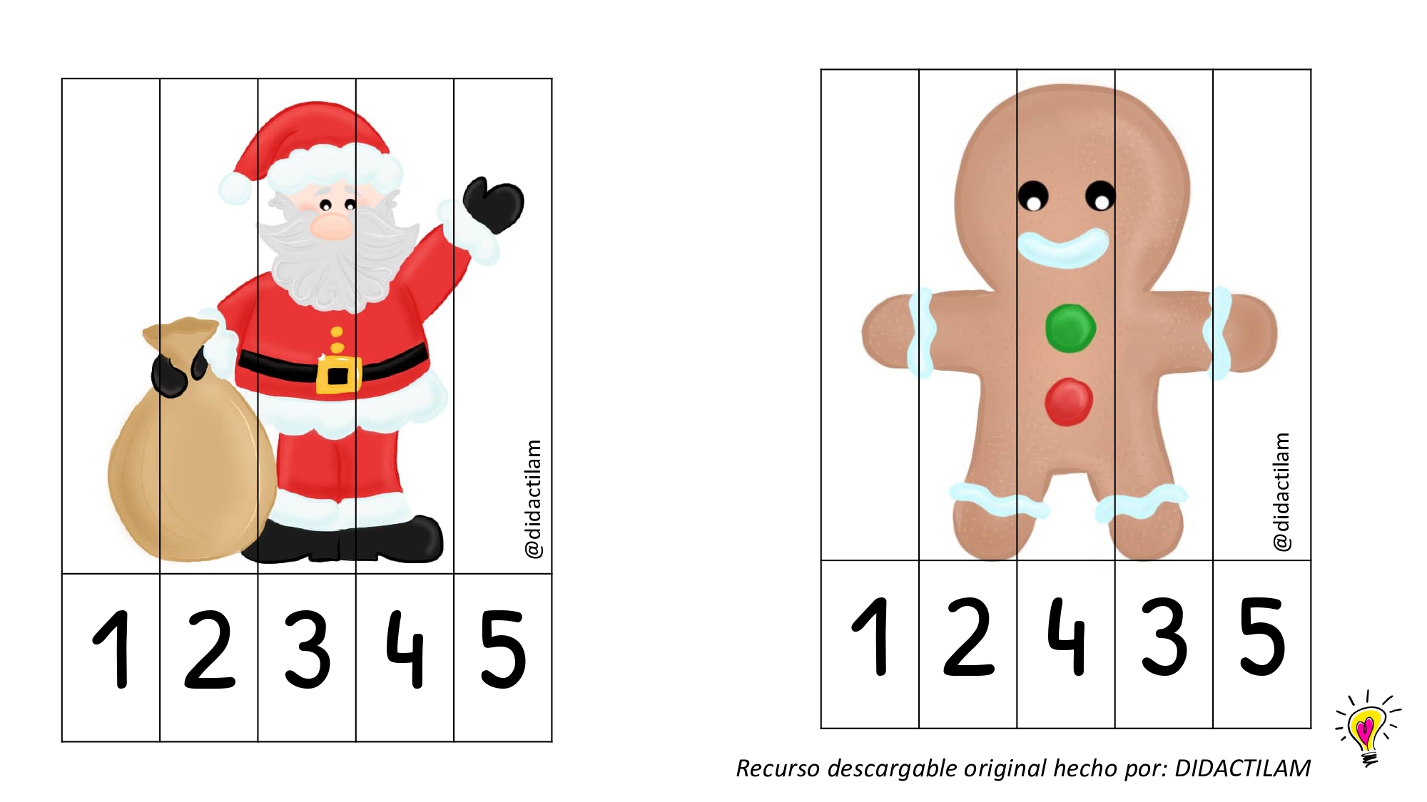 50 Atividades com Quebra-Cabeça para Imprimir - Online Cursos Gratuitos   Navidad preescolar, Actividades navideñas preescolares, Rompecabezas de  navidad