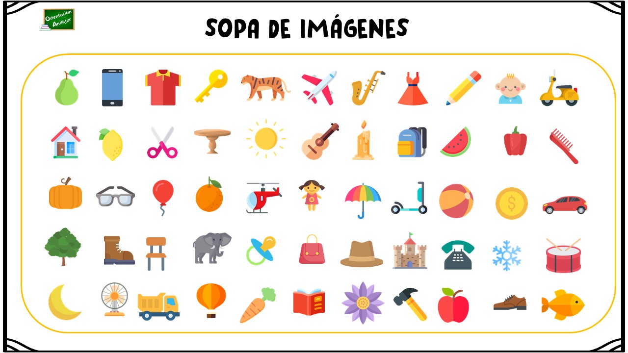 Sopa de imágenes: Busca y encuentra