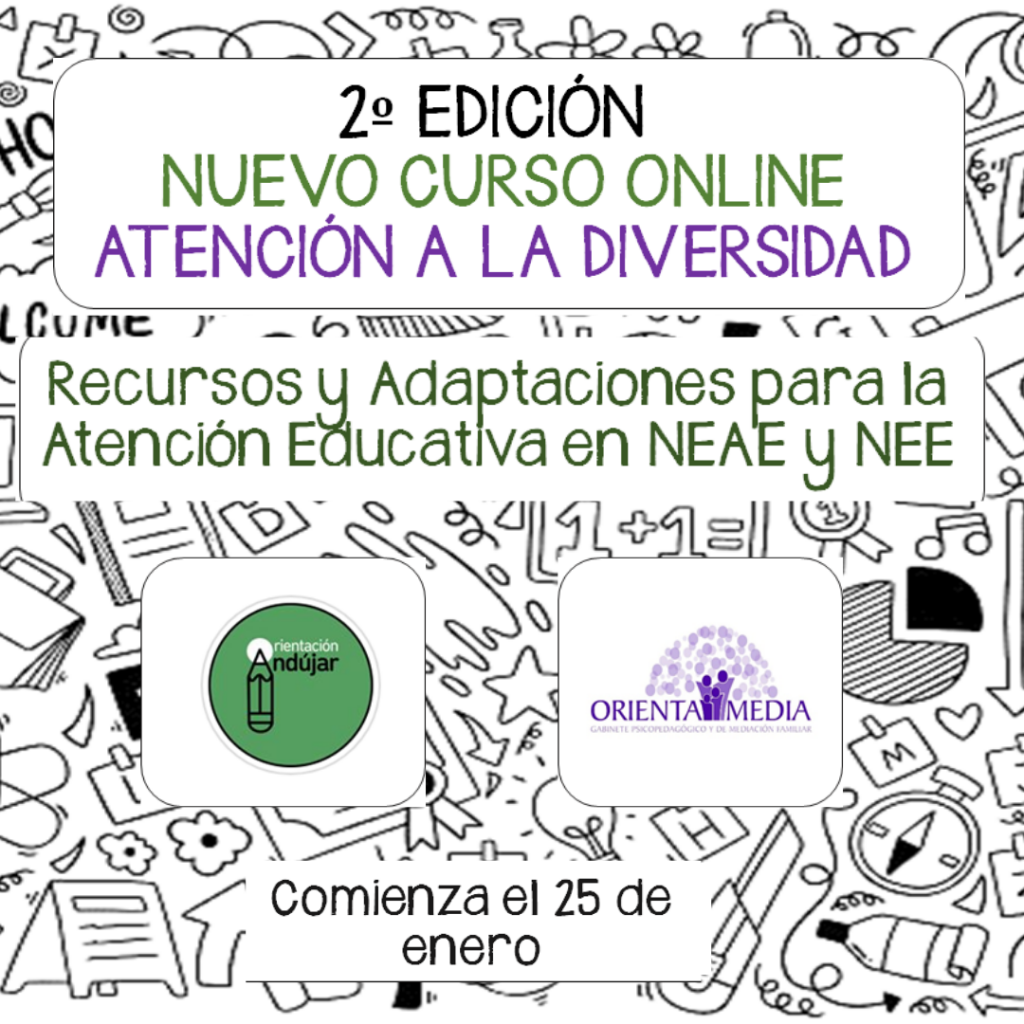 Curso ? online donde aprenderemos diferentes estrategias metodológicas para trabajar con alumnos con necesidad específica de apoyo educativo NEAE. De la mano de nuestra querida Patri de @orientamediagabinete y nosotras […]