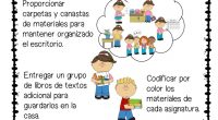 Desarrollar hábitos de organización Utilizar un cuaderno para las tareas o un calendario electrónico. Entregar un grupo de libros de textos adicional para guardarlos en la casa. Proporcionar carpetas y […]