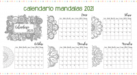 Precioso calendario mandala que os hemos preparado para que lo podáis emplear en vuestras aulas y así planificaros.