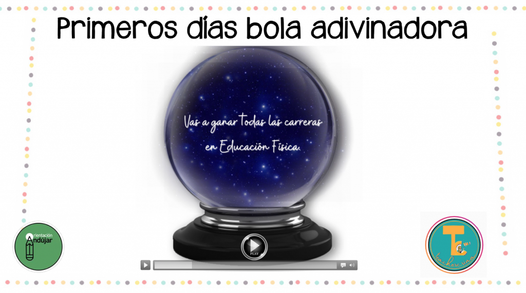 Actividades vuelta al cole ionteractiva  LA BOLA ADIVINADORA     DESCARGA LA BOLA EN PDF Bola adivinadora – Spanish (power point)   AUTORÌA: @teachercrina https://www.instagram.com/teachercrina/