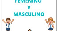 Hola a todos/as: Hoy comparto con vosotros este material para que los peques aprendan a distinguir el femenino del masculino. Se puede utilizar como tarjetas o a modo de cuadernillo.