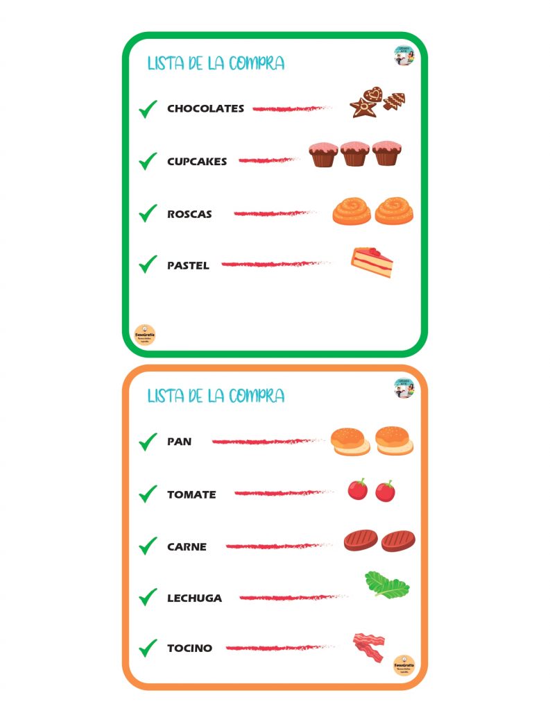 Tienda Matemática: ?Contiene: 28 Tarjetas con diferentes productos 4 Tarjetas de lista de compras 2 Canastas armables para las compras Tienda Matemática jugamos a las compras