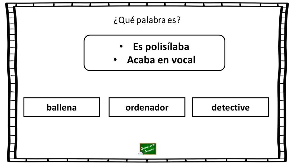 En la siguiente actividad vamos a trabajar el reconocimiento de palabras a través de su número de sílabas y de la letras por la que empiece o acabe. De tal […]