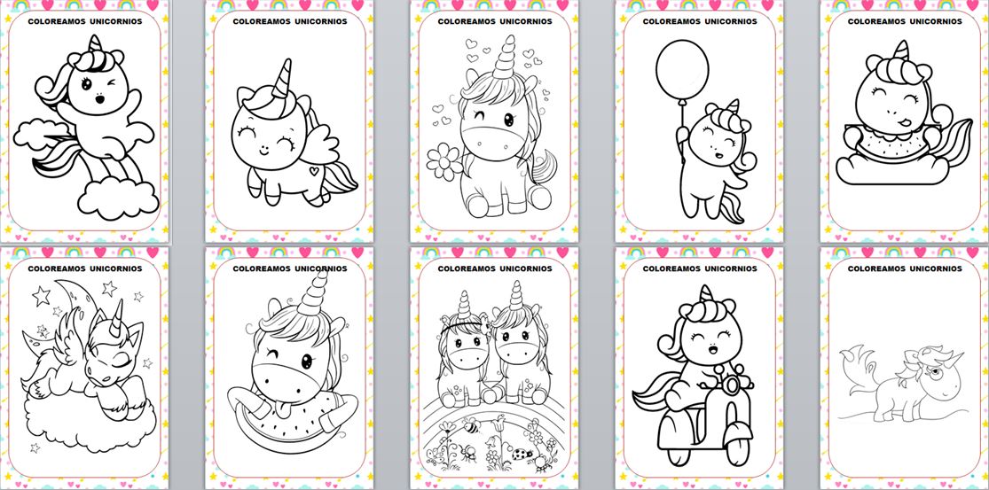 Bonito cuaderno para colorear unicornios -Orientacion Andujar Bonito cuaderno para colorear unicornios -Orientacion Andujar
