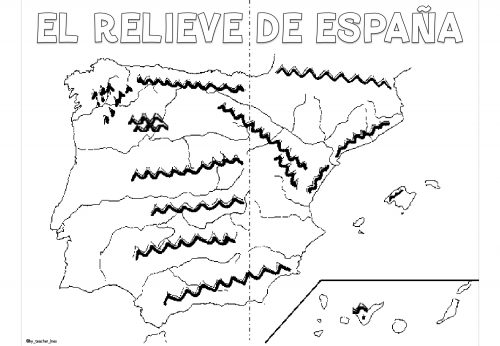 El RELIEVE de ESPAÑA para niños ✓👩‍🏫 PRIMARIA 