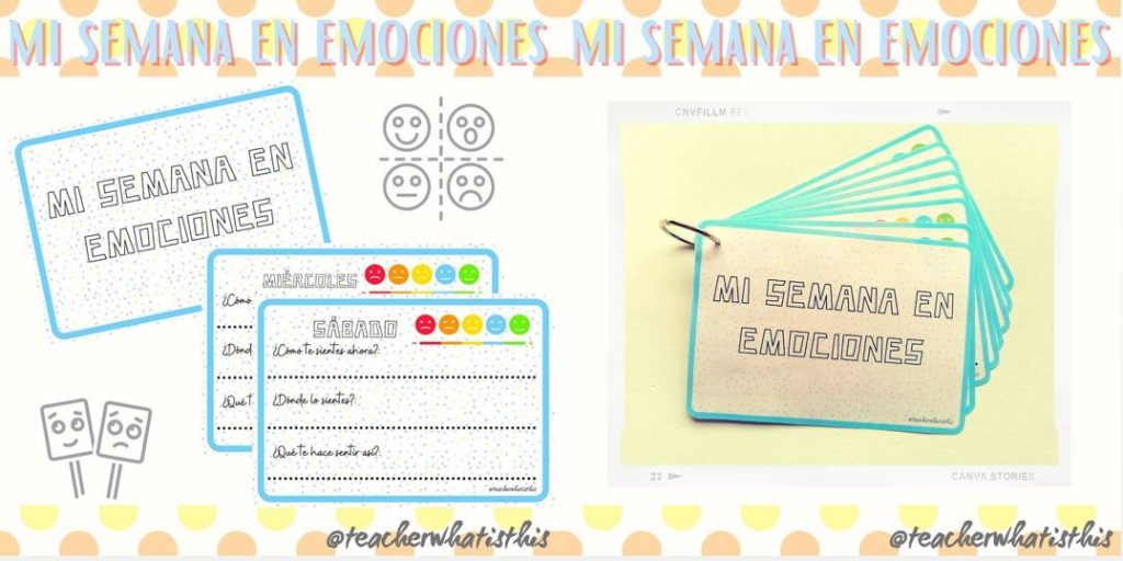 Unas tarjetas para identificar las emociones en diferentes momentos del día, cada día de la semana. Hay diferentes maneras de usar estas tarjetas en clase, ya que se puede hacer […]
