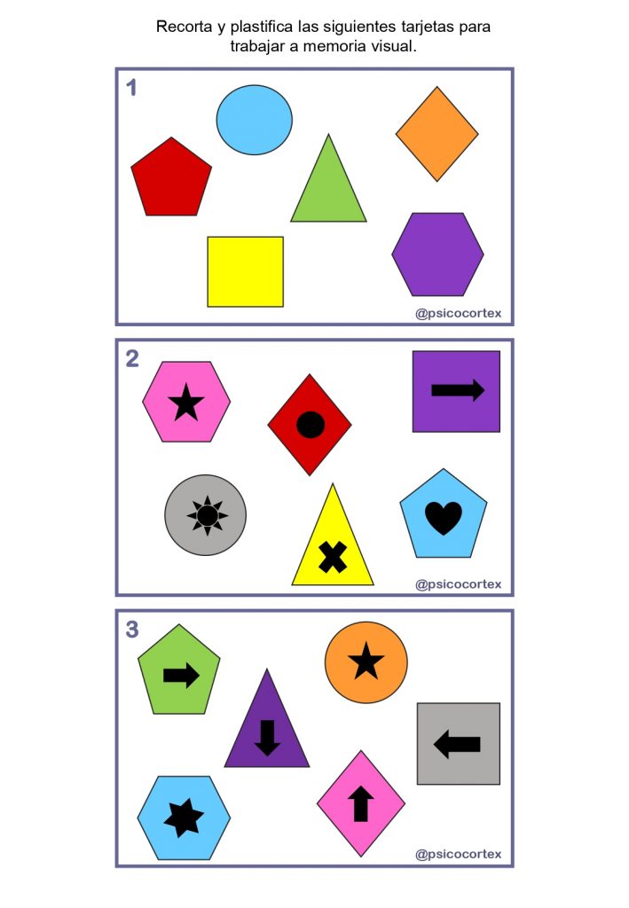 En esta actividad vamos a trabajar la memoria visual a través de figuras geométricas. Colocamos una tarjeta de memoria frente a la persona y se le deja X tiempo (el […]