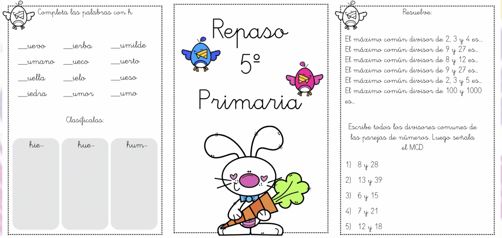 A continuación os presentamos un nuevo cuadernillo lleno de materiales para poder repasar y trabajar con la mejor de las sonrisas posibles, ya que su diseño, imágenes y contenidos, son […]