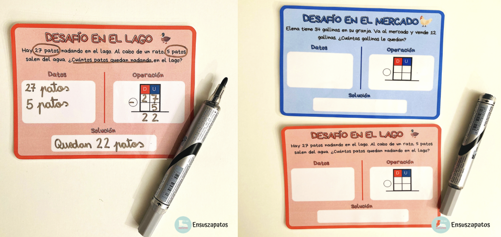 Material para trabajar la resolución de problemas sencillos mediante tarjetas que plantean diferentes desafíos (me gusta más este término que el de problemas). Las tarjetas constan de tres partes: datos, operación y solución (como siempre, […]
