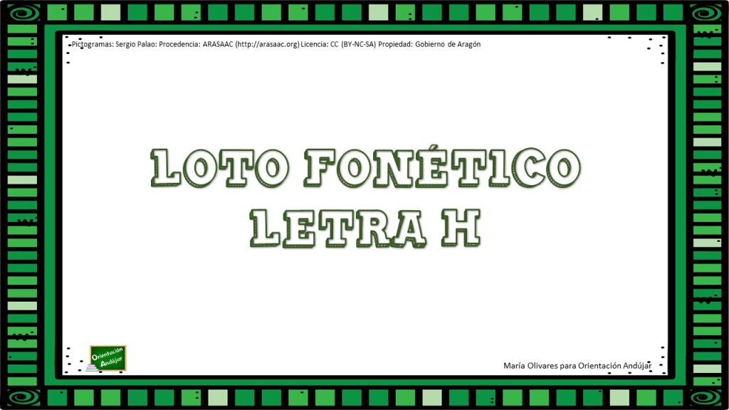 Loto fonético con pictogramas: Letra H Los juegos didácticos tradicionales de lotos forman parte del material básico de la reeducación logopédica. En nuestro caso os hemos preparado un loto con pictogramas con de la letra «h».