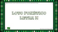 Los juegos didácticos tradicionales de lotos forman parte del material básico de la reeducación logopédica. En nuestro caso os hemos preparado un loto con pictogramas con de la letra «h».