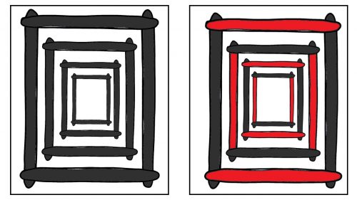 Tarjetas de Estimulación Visual / Lineas blanco y negro