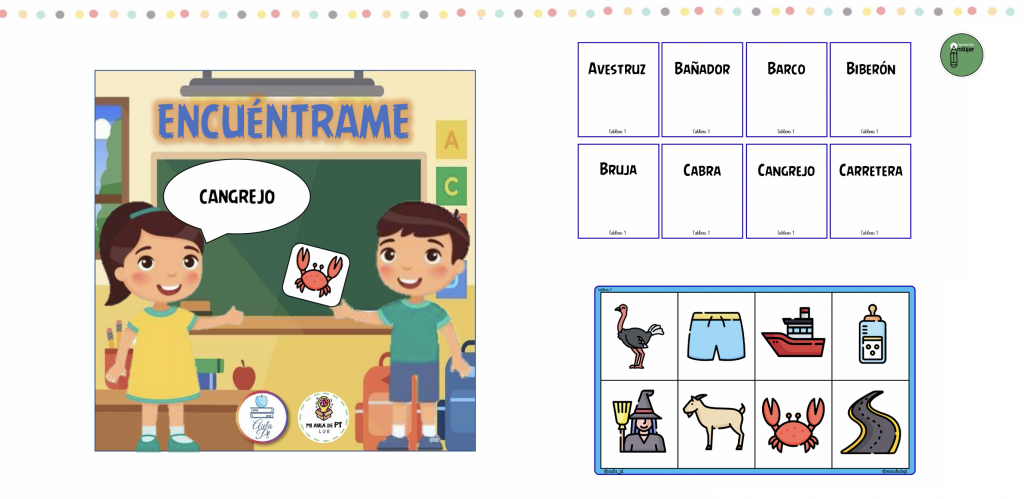 Estas dos fantásticas cuentas  @miauladept y @aula_pt nos quieren  compartir con todos nuestros seguidores este recurso de asociación. En esta ocasión vamos a trabajar las palabras-oraciones-imagen.