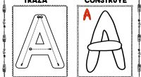 DESCARGA LAS LÁMINAS EN PDF traza, construye y colorea con plastilina trabajamos las vocales  