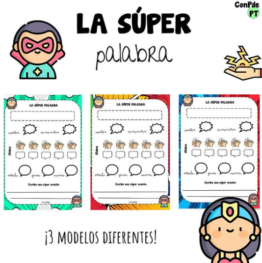 Hola a todos! ✨ Os comparto un recurso para trabajar las palabras. Yo os traigo otro versión cómic con superhéroes ? Consta de analizar la palabra de tal forma: ✏️Escribiéndola […]