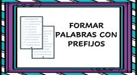 Ejercicio de lectoescritura para formar palabras a partir de prefijos. Los prefijos son aquellos elementos gramaticales que se colocan delante de una palabra y modifican su significado. Os adjuntamos soluciones […]