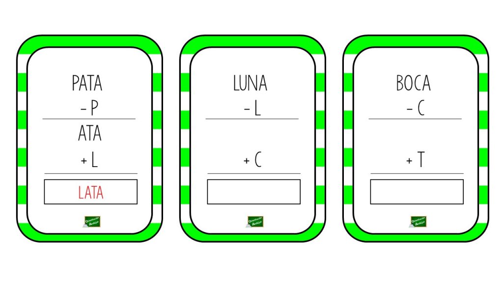 Hoy os traemos una actividad para trabajar las habilidades fonológicas, en ella los peques deberán sustituir en la palabra el fonema que se indican por otros dado y formar una […]