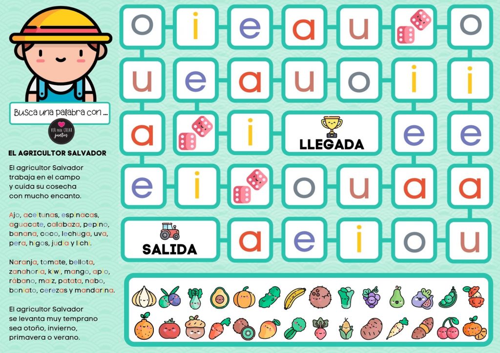 El agricultor Salvador trabaja en el campo y cuida su cosecha con mucho encanto. El agricultor Salvador es un recurso lúdico (lámina A3) con el que podemos trabajar principalmente: – Conciencia […]