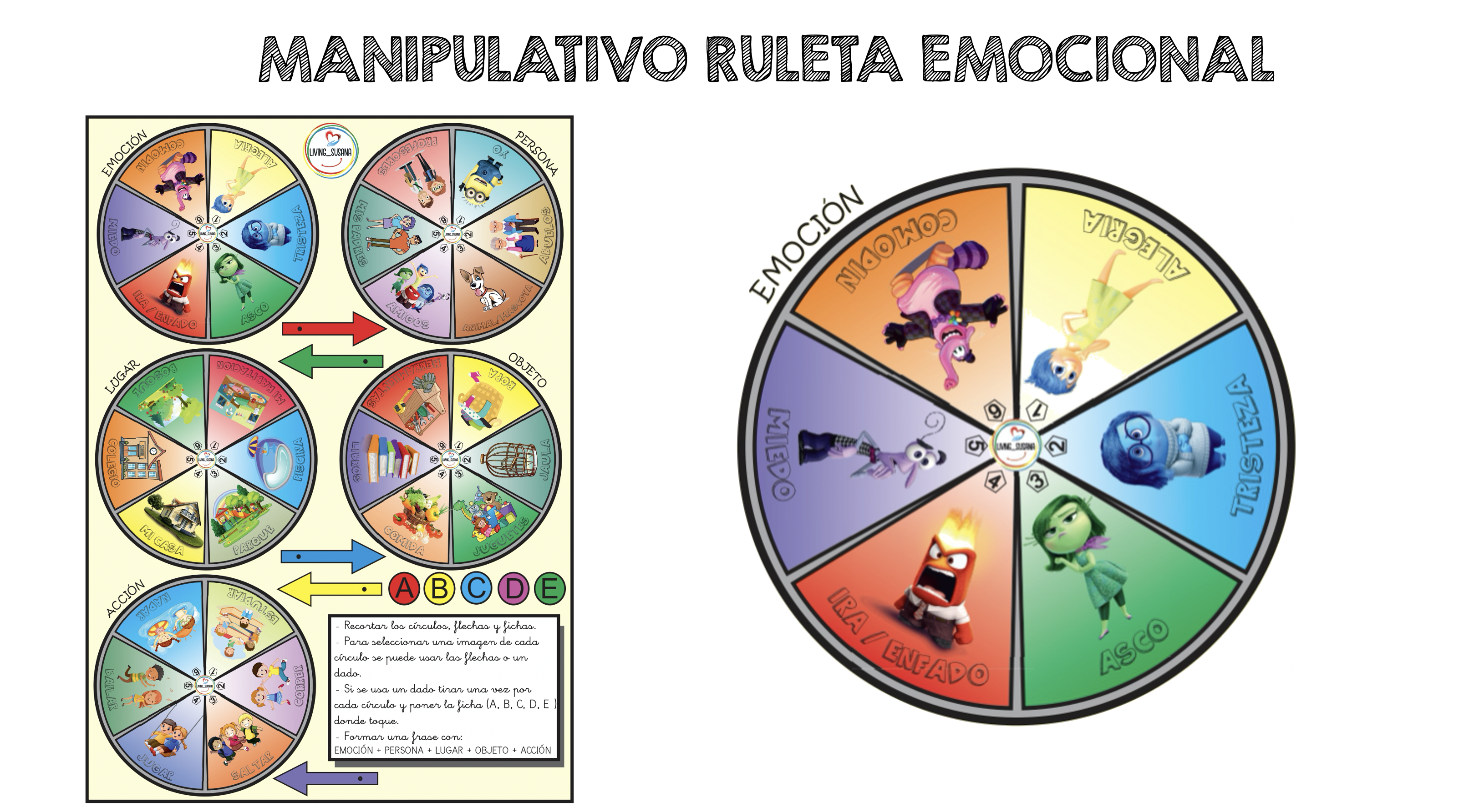 Emoción de la ruleta en D