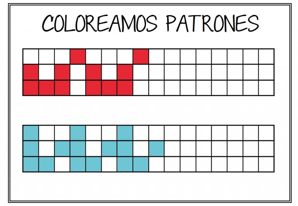 TRABAJAMOS LA ATENCIÓN Y LA SIMETRÍA REALIZANDO PATRONES DESCARGA LAS FICHAS EN PDF TRABAJAMOS LA ATENCIÓN Y LA SIMETRÍA REALIZANDO PATRONES