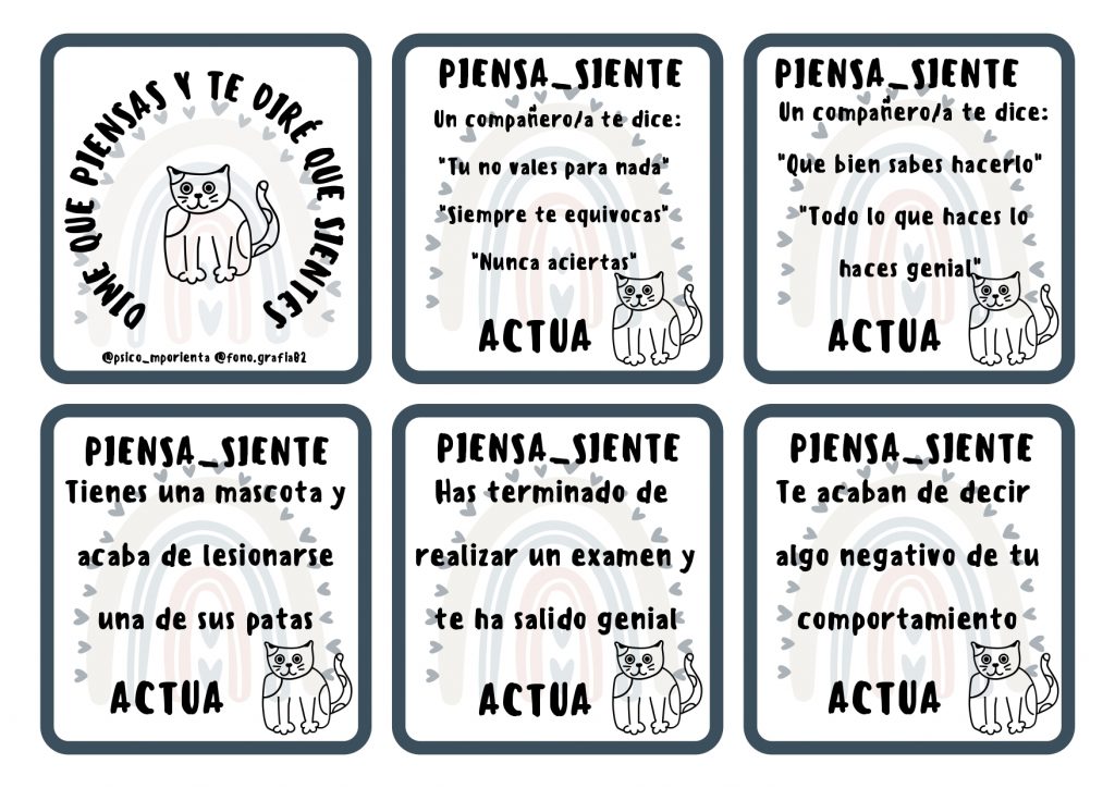 Materiales como el que os comparto a continuación son un excelente recurso para trabajar la educación emocional tanto en casa como en el aula; se trata de una serie de […]