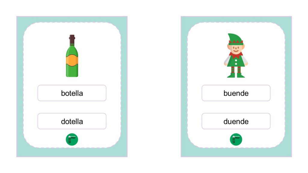 Hoy os comparto unas tarjetas para trabajar la discriminación auditiva de dos fonemas que suelen causar mucha confusión B y D.  Es importante analizar si la confusión se debe a […]