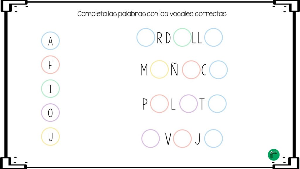 Fuga de vocales son una serie fichas, con el objetivo de desarrollar la conciencia fonológica a través de la ejercitación de la percepción de las estructuras básicas que relacionan el […]