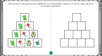 El siguiente ejercicio de memoria visual y secuencial consiste en recordar unas imágenes y la posición en la que se encuentran en una tabla para a continuación reproducirla en otra […]