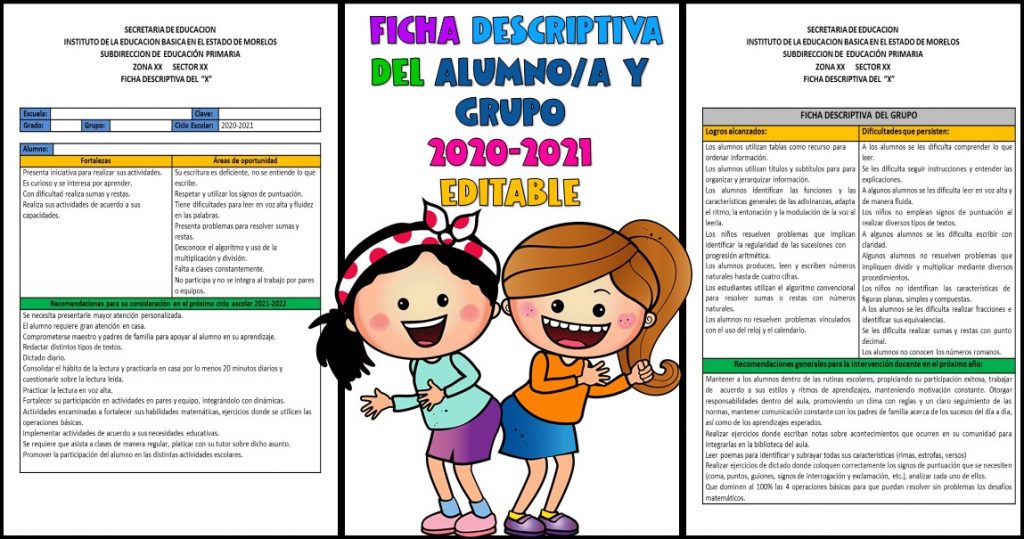 FICHA DESCRIPTIVA DEL ALUMNO/A Y DE GRUPO
