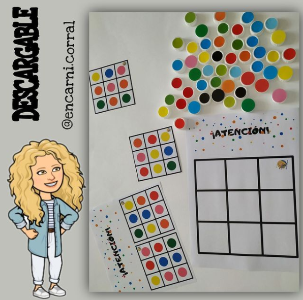 Un recurso para trabajar la imitación de modelos, colores… Una actividad muy completa en la que trabajaremos la atención y la discriminación visual, así como la concentración y la motricidad […]