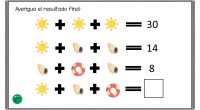 La siguiente actividad no sólo está enfocada a la práctica del cálculo mental de sumas, sino a la estimulación de diferentes capacidades cognitivas, como la atención.