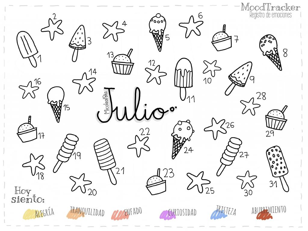 Ya está aquí el #MoodTracker de junio y como NOVEDAD también tenéis la plantilla EN BLANCO para que lo podáis adaptar a CUALQUIER IDIOMA.Este material es muy útil para llevar a cabo […]