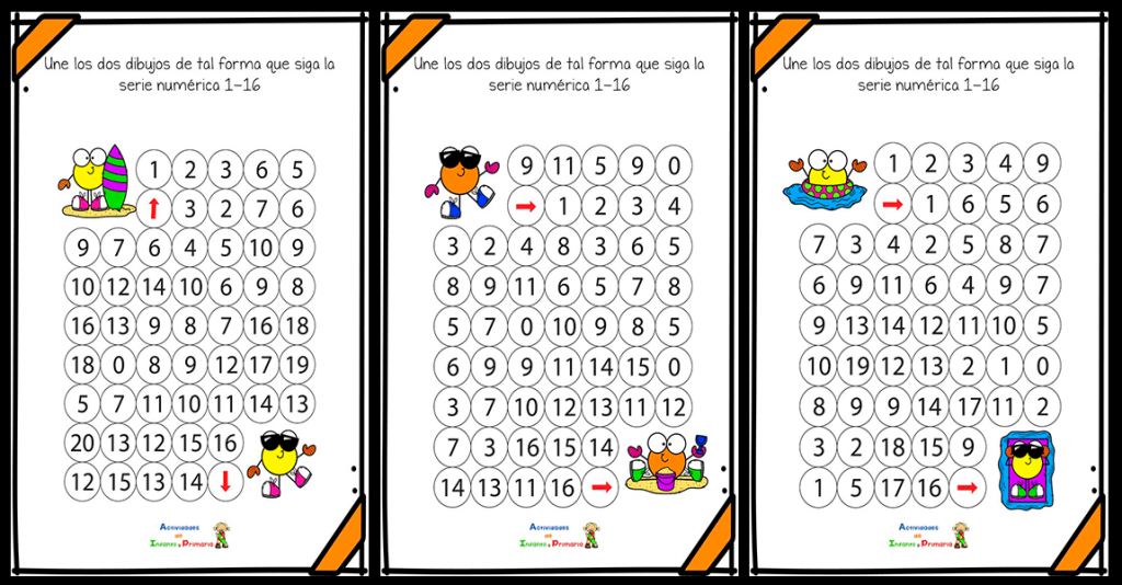 Los laberintos numéricos, son un excelente recurso no sólo para trabajar la atención y concentración de niños, además son útiles para repasar series numéricas sencillas como las que trabajamos en […]