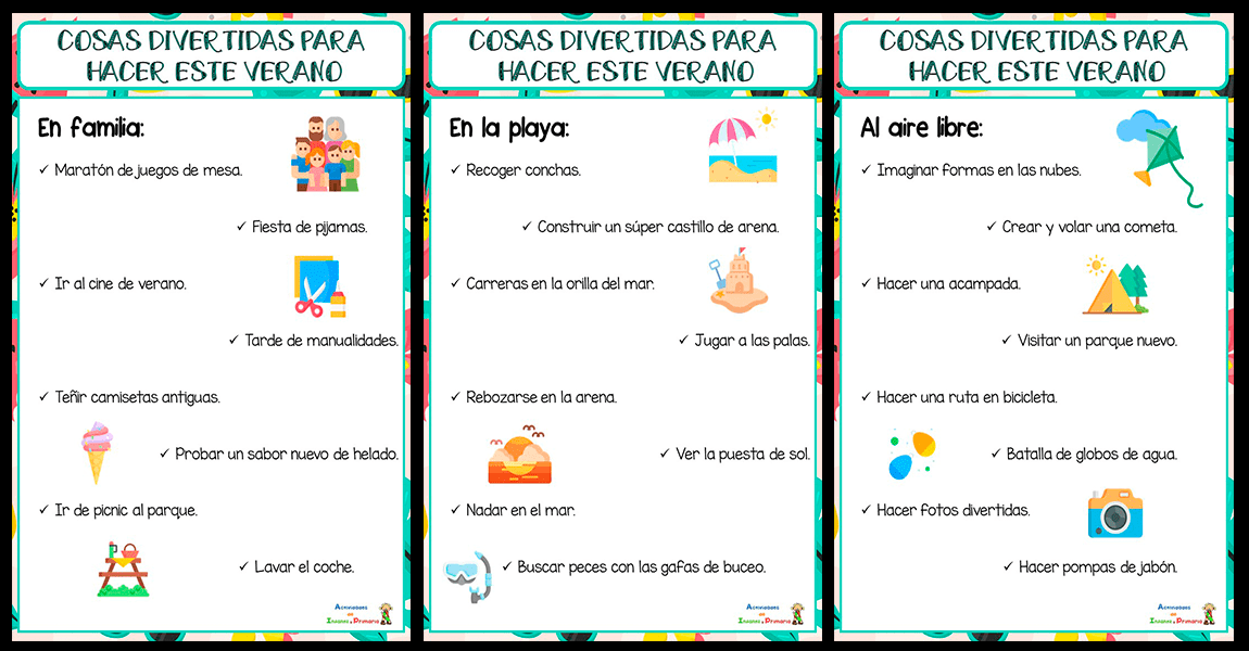 Super ideas muy divertidas para hacer este verano -Orientacion Andujar