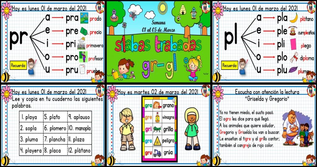 CUADERNO DE REPASO SÍLABAS TRABADAS Se denomina como palabras trabadas o sinfones a todas aquellas palabras que poseen sílabas trabadas, que son sílabas en la que se encuentran dos consonantes […]