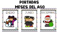 Os he diseñado esta bonita colección de portadas con los meses del años para que decoréis vuetra aula o salón de Infantil.