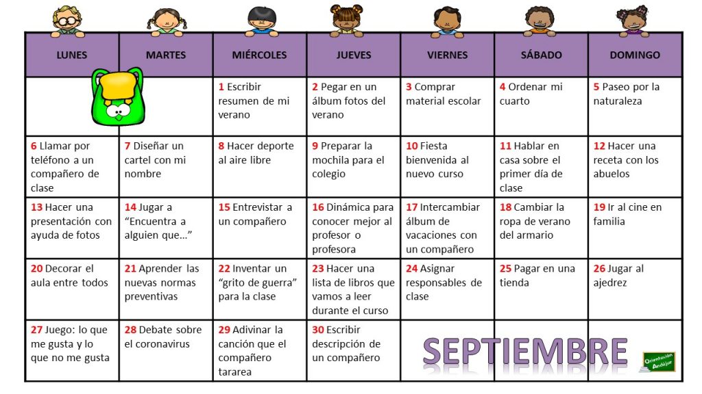 El calendario de Inteligencias Múltiples de este mes es muy especial ya que los hemos adaptado a la vuelta al cole y en el podrás encontrar diferentes dinámicas y actividades […]