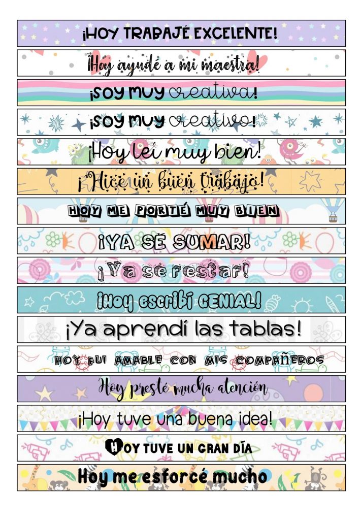 Os dejamos estas maravillosas pulseras o brazaletes para motivar y premiar a nuestros alumnos, un maravilloso material educativo para regalar a nuestros alumnos al final del día, esperamos que les […]