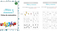 Fichas de matemáticas para reconocer y utilizar los conceptos: más-menos y los signos correspondientes. Los signos “mayor que” y “menor que” se parecen a la letra “v” girada. Es más […]