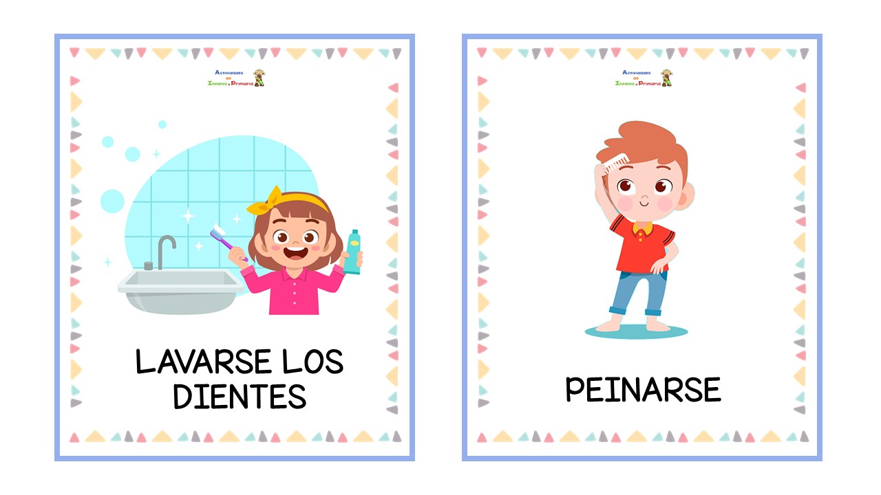 Material para trabajar las rutinas de los niños -Orientacion Andujar