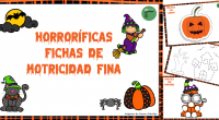 Cercanos a Halloween, os compartimos estas horroríficas fichas para trabajar la motricidad fina: con tijeras, rotuladores o lápices y pompones.  Favorecer la destreza y coordinación visomotora a través de diversas […]