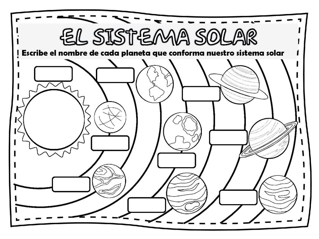 SISTEMA SOLAR foldable manipulativo LOS PLANETAS