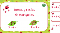 Hoy os comparto este recurso manipulativo para trabajar las mates de una manera más divertida y dinámica.  Con una hoja y muchas mariquitas podemos realizar conteo, sumas y restas.  Incluye […]