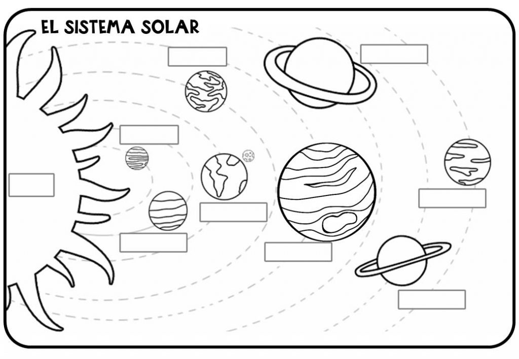 SISTEMA SOLAR foldable manipulativo LOS PLANETAS