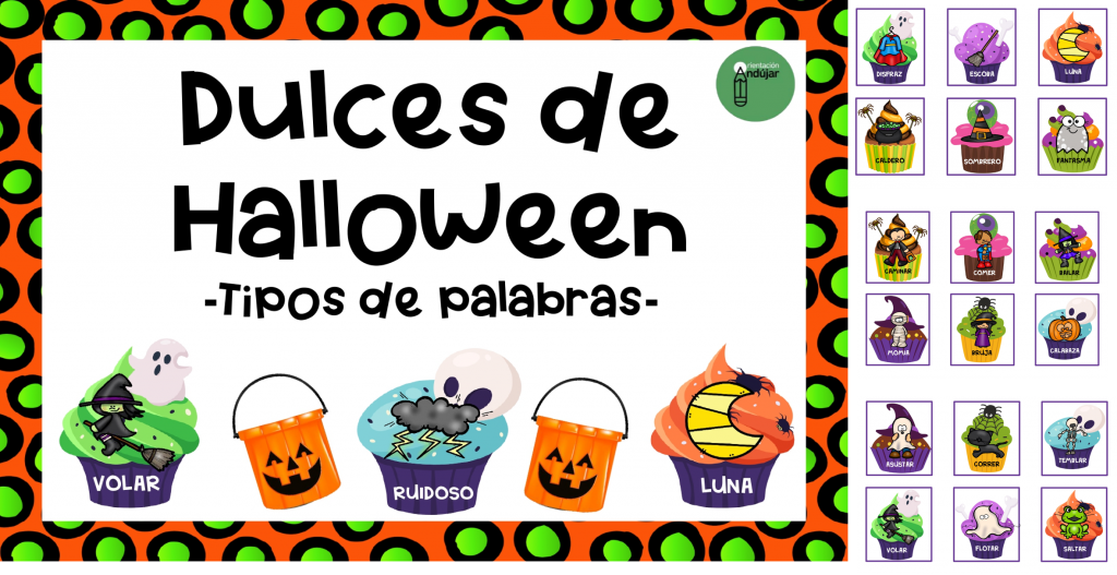 Hoy os ofrecemos esta divertida propuesta para trabajar los tipos de palabras con temática de Halloween. Consiste en tarjetas con distintos dulces que contienen imágenes de sustantivos, verbos y adjetivos. […]