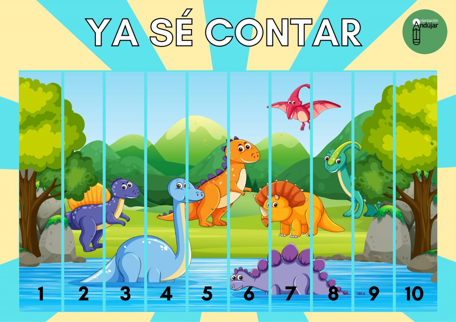 ¡Ya sé contar! Preciosos puzzles aprendemos los números del 1 al 10 ...